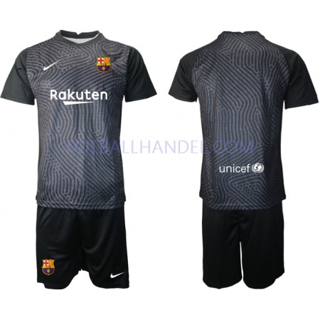 Barn Fotballdrakter Keeper FC Barcelona 2020-21 Kortermet M004